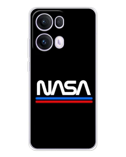 Чехол для OPPO Reno 13 Pro 5G с картинкой «NASA — классика Red Blue» Чехол для OPPO Reno 13 Pro 5G с картинкой «NASA — классика Red Blue»