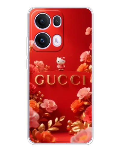 Чехол для OPPO Reno 13 Pro 5G с картинкой «Gucci — золотой сад»