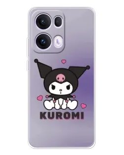 Чехол для OPPO Reno 13 Pro 5G с картинкой «Kuromi — фиолетовый арт»