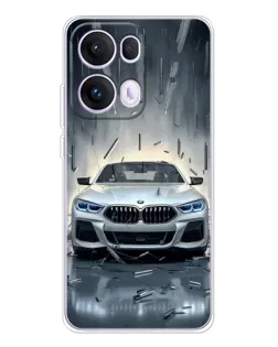 Чехол для OPPO Reno 13 Pro 5G с картинкой «BMW в свете фар»