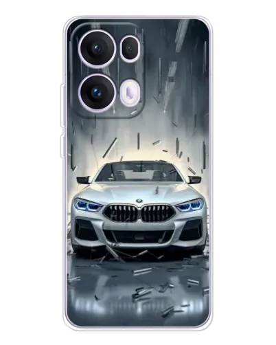 Чехол для OPPO Reno 13 Pro 5G с картинкой «BMW в свете фар»