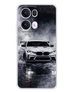 Чехол для OPPO Reno 13 Pro 5G с картинкой «BMW сквозь туман»