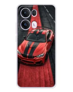 Чехол для OPPO Reno 13 Pro 5G с картинкой «BMW на красной дорожке»
