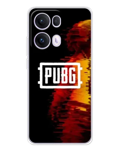 Чехол для OPPO Reno 13 Pro 5G с картинкой «Яркий логотип PUBG»