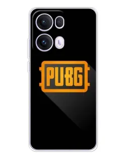 Чехол для OPPO Reno 13 Pro 5G с картинкой «PUBG — рамка лого»