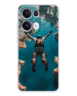 Чехол для OPPO Reno 13 Pro 5G с картинкой «PUBG — свободное падение»