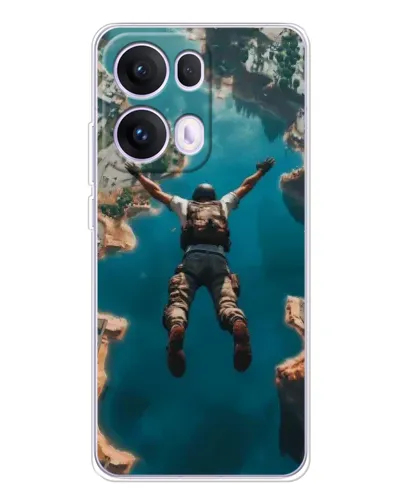 Чехол для OPPO Reno 13 Pro 5G с картинкой «PUBG — свободное падение»