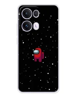 Чехол для OPPO Reno 13 Pro 5G с картинкой «Красный Among Us»