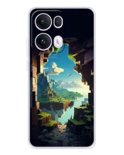 Чехол для OPPO Reno 13 Pro 5G с картинкой «Вид из пещеры»