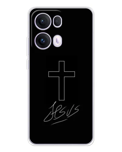 Чохол для OPPO Reno 13 Pro 5G з картинкою «Графічний хрест Jesus» Чохол для OPPO Reno 13 Pro 5G з картинкою «Графічний хрест Jesus»