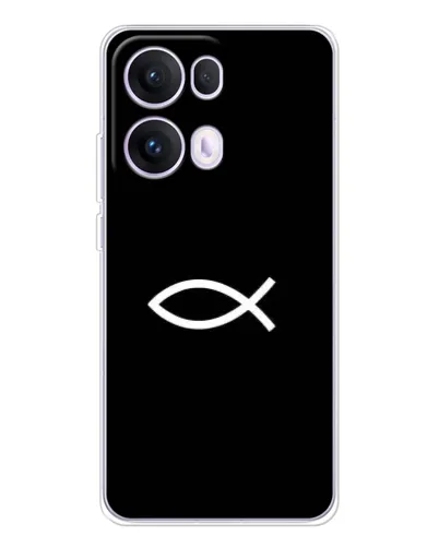 Чохол для OPPO Reno 13 Pro 5G з картинкою «Символ риби Jesus» Чохол для OPPO Reno 13 Pro 5G з картинкою «Символ риби Jesus»