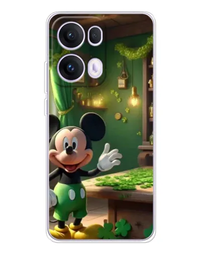 Чехол для OPPO Reno 13 Pro 5G с картинкой «Микки в мастерской»