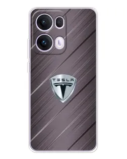 Чехол для OPPO Reno 13 Pro 5G с картинкой «Металлическая текстура Tesla» Чехол для OPPO Reno 13 Pro 5G с картинкой «Металлическая текстура Tesla»
