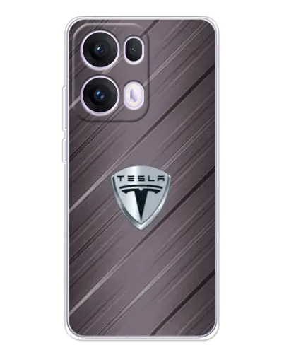 Чехол для OPPO Reno 13 Pro 5G с картинкой «Металлическая текстура Tesla» Чехол для OPPO Reno 13 Pro 5G с картинкой «Металлическая текстура Tesla»