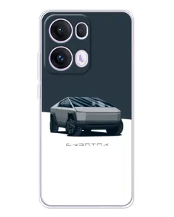 Чехол для OPPO Reno 13 Pro 5G с картинкой «Серебристый Cybertruck Tesla» Чехол для OPPO Reno 13 Pro 5G с картинкой «Серебристый Cybertruck Tesla»