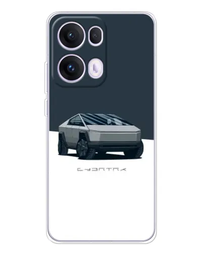 Чехол для OPPO Reno 13 Pro 5G с картинкой «Серебристый Cybertruck Tesla» Чехол для OPPO Reno 13 Pro 5G с картинкой «Серебристый Cybertruck Tesla»