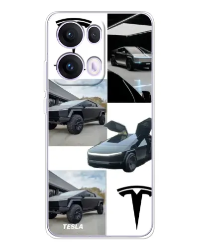 Чехол для OPPO Reno 13 Pro 5G с картинкой «Коллаж Cybertruck Tesla» Чехол для OPPO Reno 13 Pro 5G с картинкой «Коллаж Cybertruck Tesla»