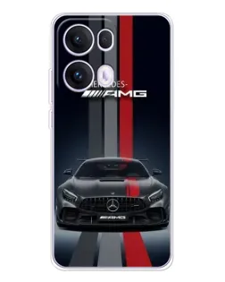 Чохол для OPPO Reno 13 Pro 5G з картинкою «Mercedes — білий карбон»