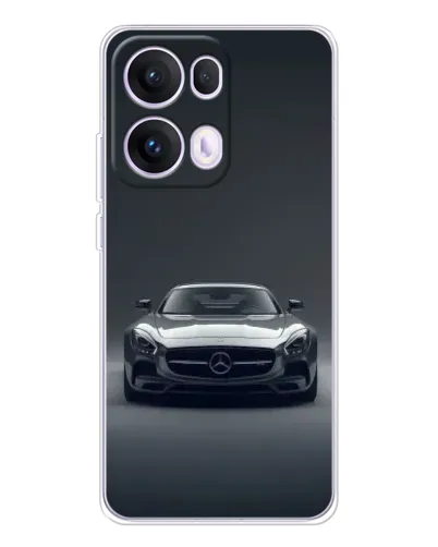 Чехол для OPPO Reno 13 Pro 5G с картинкой «Mercedes на черном» Чехол для OPPO Reno 13 Pro 5G с картинкой «Mercedes на черном»