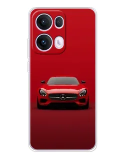 Чехол для OPPO Reno 13 Pro 5G с картинкой «Красный Mercedes AMG»