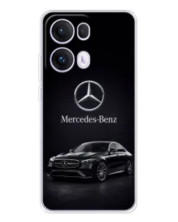 Чехол для OPPO Reno 13 Pro 5G с картинкой «Mercedes — решетка радиатора»