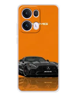 Чехол для OPPO Reno 13 Pro 5G с картинкой «Оранжевый Mercedes AMG»