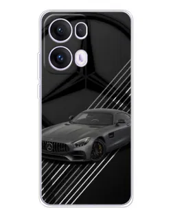 Чехол для OPPO Reno 13 Pro 5G с картинкой «Mercedes AMG — графика»
