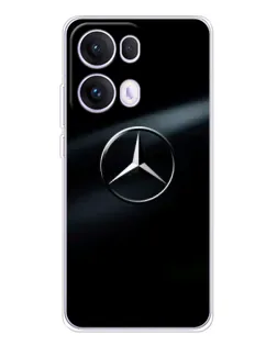 Чехол для OPPO Reno 13 Pro 5G с картинкой «Mercedes на металле» Чехол для OPPO Reno 13 Pro 5G с картинкой «Mercedes на металле»