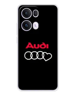 Чехол для OPPO Reno 13 Pro 5G с картинкой «Логотип Audi Heart»