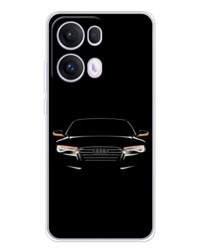 Чехол для OPPO Reno 13 Pro 5G с картинкой «Audi — ночной контур»