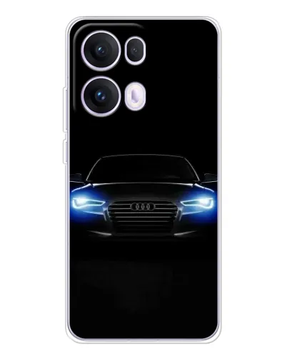 Чехол для OPPO Reno 13 Pro 5G с картинкой «Audi в неоне»