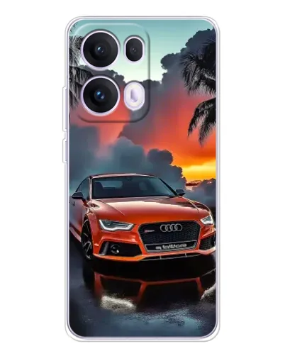 Чехол для OPPO Reno 13 Pro 5G с картинкой «Audi — закат»