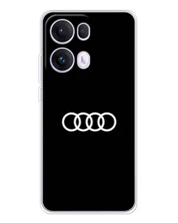 Чехол для OPPO Reno 13 Pro 5G с картинкой «Audi White Logo»