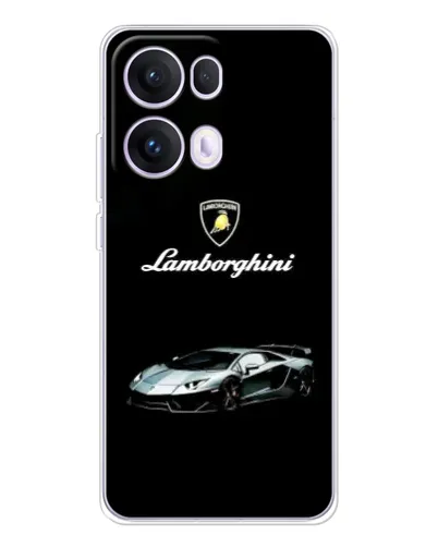 Чехол для OPPO Reno 13 Pro 5G с картинкой «Логотип Lamborghini классика»