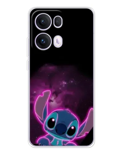 Чехол для OPPO Reno 13 Pro 5G с картинкой «Неоновый Stitch»