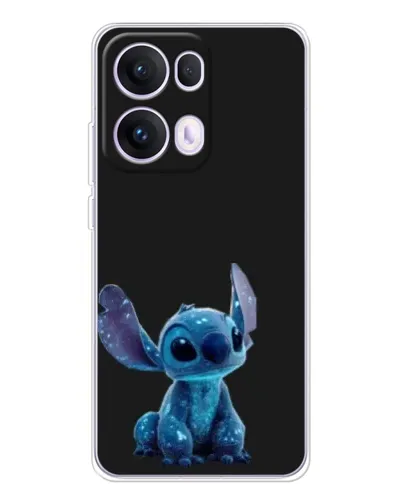 Чехол для OPPO Reno 13 Pro 5G с картинкой «Стич на черном»