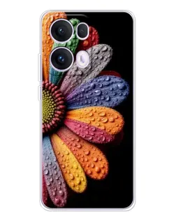 Чохол для OPPO Reno 13 Pro 5G з картинкою «Райдужна квітка»