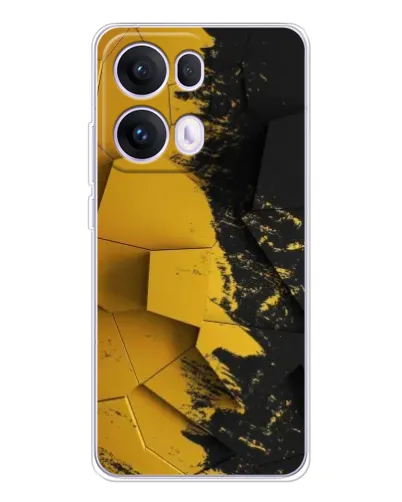 Чехол для OPPO Reno 13 Pro 5G с картинкой «Золотые осколки геометрии» Чехол для OPPO Reno 13 Pro 5G с картинкой «Золотые осколки геометрии»