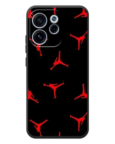 Чехол для OPPO Reno 15 F с картинкой «Jordan Red Pattern»
