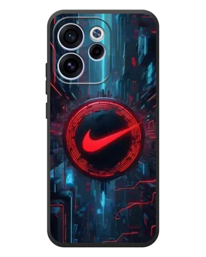 Чехол для OPPO Reno 15 F с картинкой «Техногенный стиль Nike»