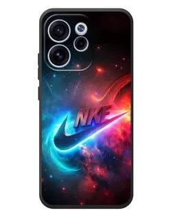 Чехол для OPPO Reno 15 F с картинкой «Огненный логотип Nike»