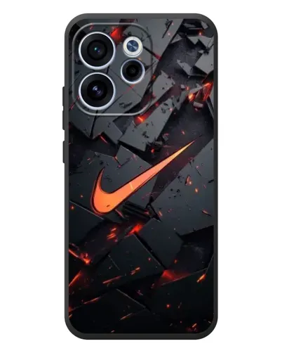 Чехол для OPPO Reno 15 F с картинкой «Nike — эффект разломов»