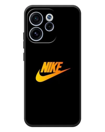 Чехол для OPPO Reno 15 F с картинкой «Золотой логотип Nike»