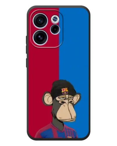 Чехол для OPPO Reno 15 F с картинкой «Bored Ape — фанат Барсы» Чехол для OPPO Reno 15 F с картинкой «Bored Ape — фанат Барсы»