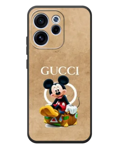 Чехол для OPPO Reno 15 F с картинкой «Микки Маус Gucci — крафт»
