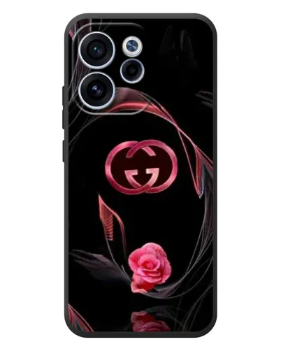 Чехол для OPPO Reno 15 F с картинкой «Gucci — неоновая роза»