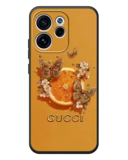 Чехол для OPPO Reno 15 F с картинкой «Gucci — золотые бабочки» Чехол для OPPO Reno 15 F с картинкой «Gucci — золотые бабочки»