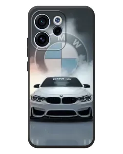 Чехол для OPPO Reno 15 F с картинкой «BMW в белом дыму» Чехол для OPPO Reno 15 F с картинкой «BMW в белом дыму»