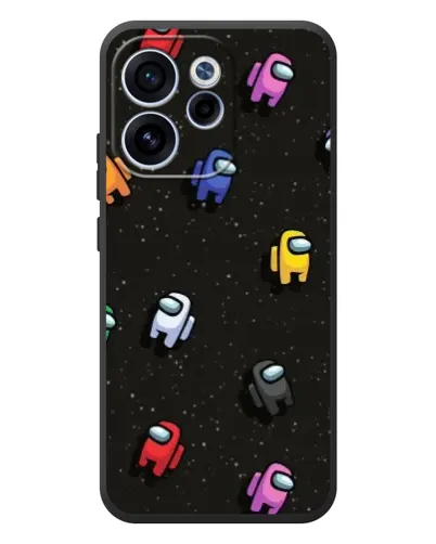 Чехол для OPPO Reno 15 F с картинкой «Космический паттерн Among Us»