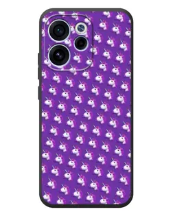 Чехол для OPPO Reno 15 F с картинкой «Единороги на фиолетовом»